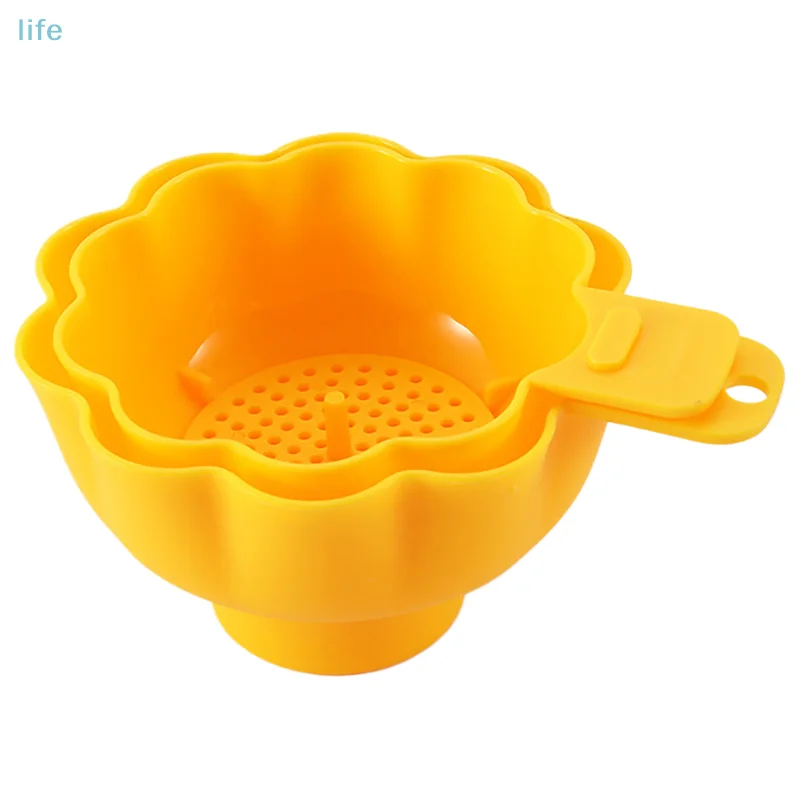 

Plastic Household Kitchen Oil Leakage Hopper Flower Shape Funnel Set Kitchen Gadgets Accessories