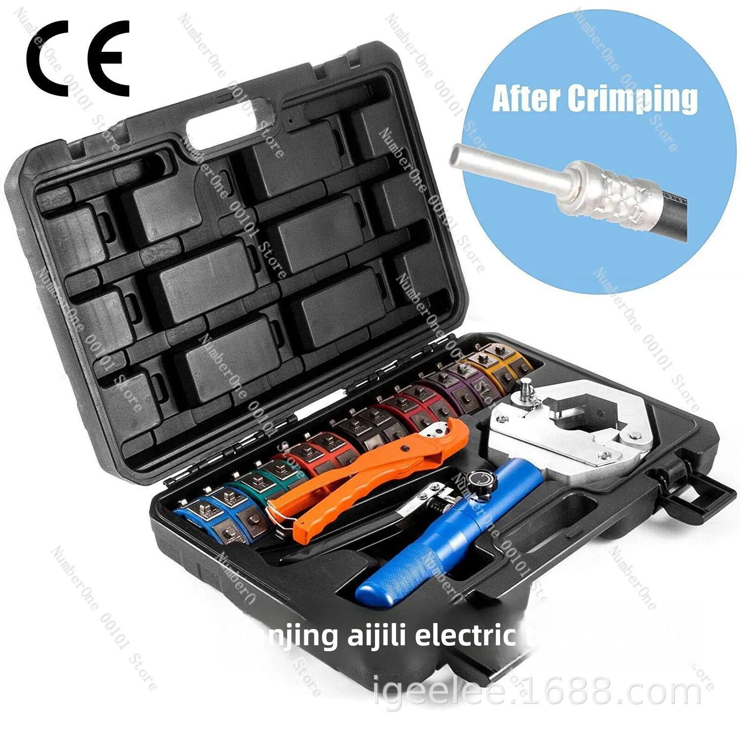 71500 car air conditioning portable pipe pressing machine manual hydraulic pipe pressing machine hose crimping tool crimping pli