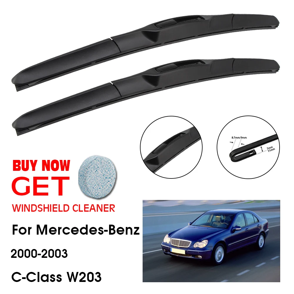 

Car Wiper For Mercedes-Benz C-Class W203 24"+21" 2000-2003 Front Window Washer Windscreen Windshield Wipers Blades Accessories