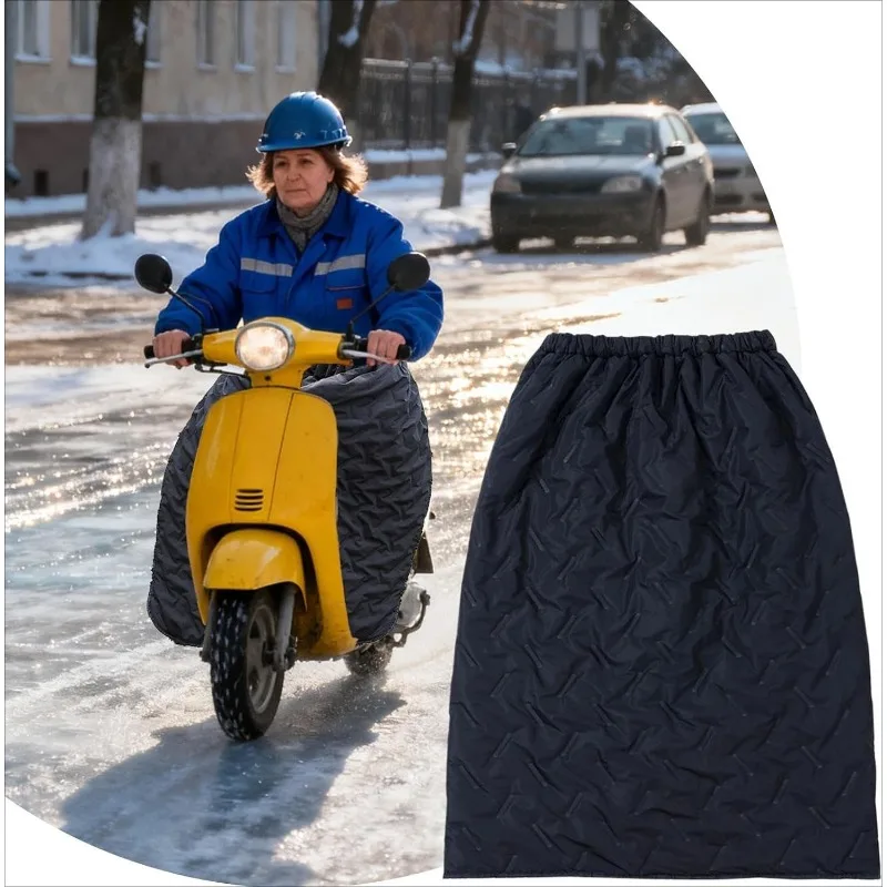 Winter Warm Knee Protector Covers Universal Motorcycle Warm Cotton Knee Cover Skirt Motorcycle Windshield Winter Leg Cover
