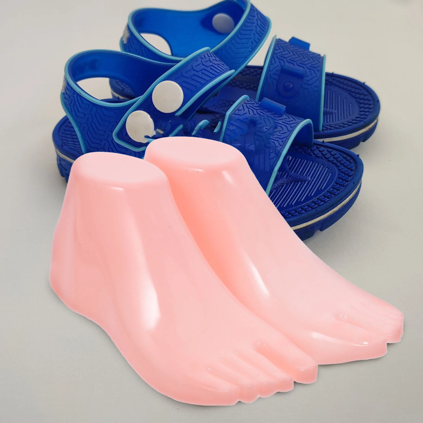 Shoe Stretcher Shoes Mannequin Women's Sandals Foot for Socks Display Holder Model Plastic Fake Feet