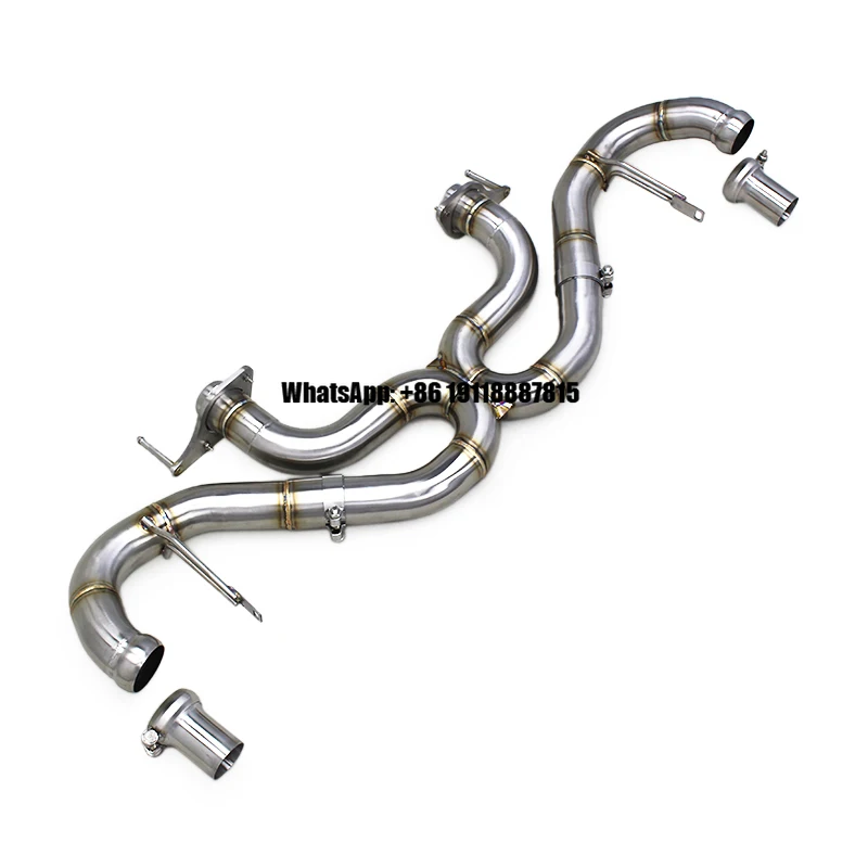 Auto Straight-through Rear Section for Aston Martin V8 Vantage 4.7L 2009-2022 Supersport X-pipe Sound Exhaust Axle Back System