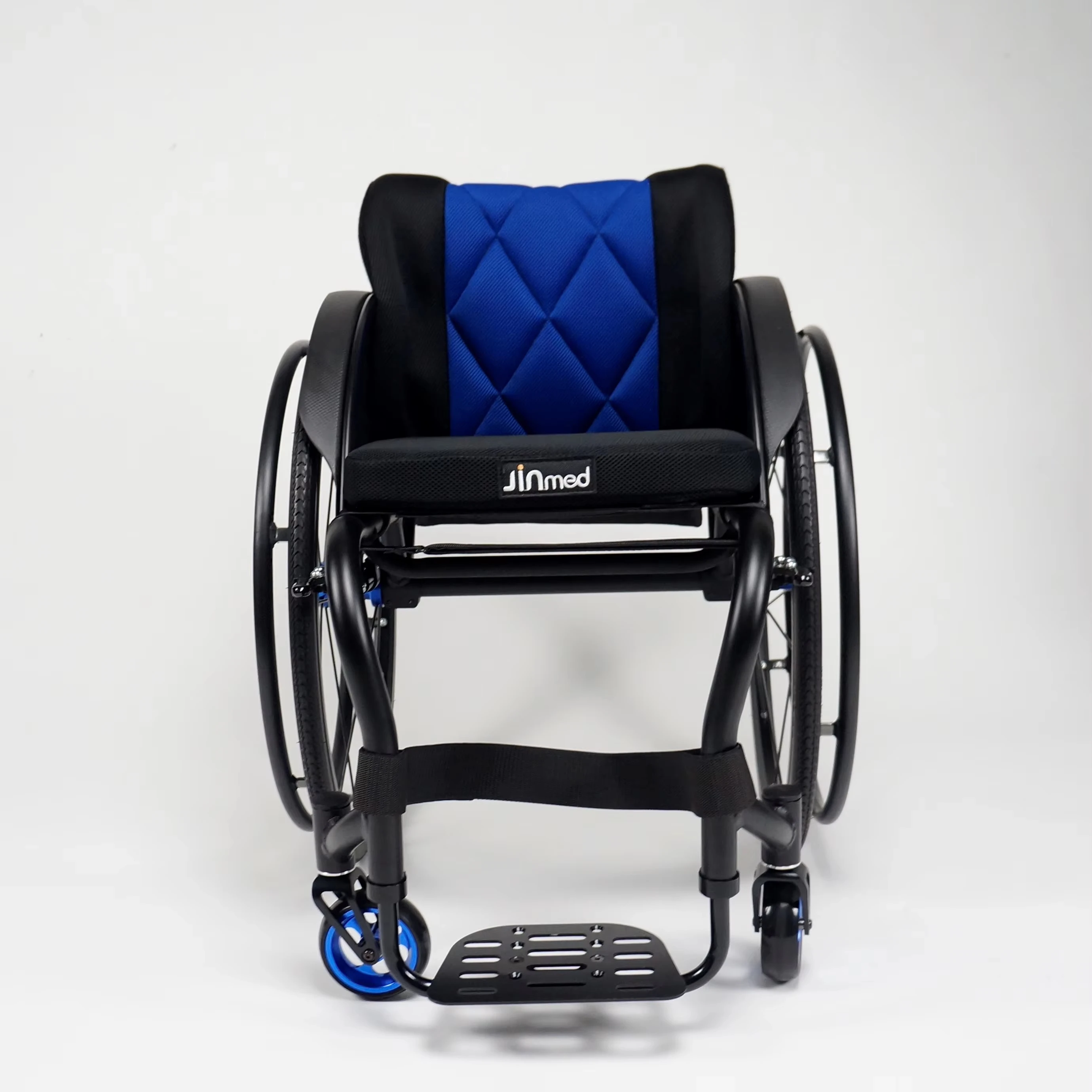 

Aluminum Alloy Lightweight Foldable Manual Sports Wheelchair For Travelling