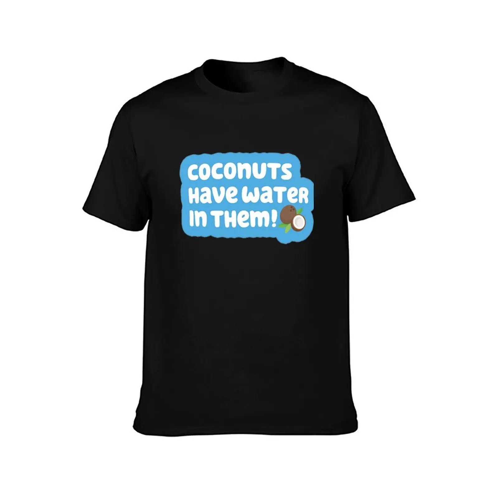 Coconuts Have Water in Them! T-Shirt cute clothes for a boy quick-drying customs sweat shirts, men