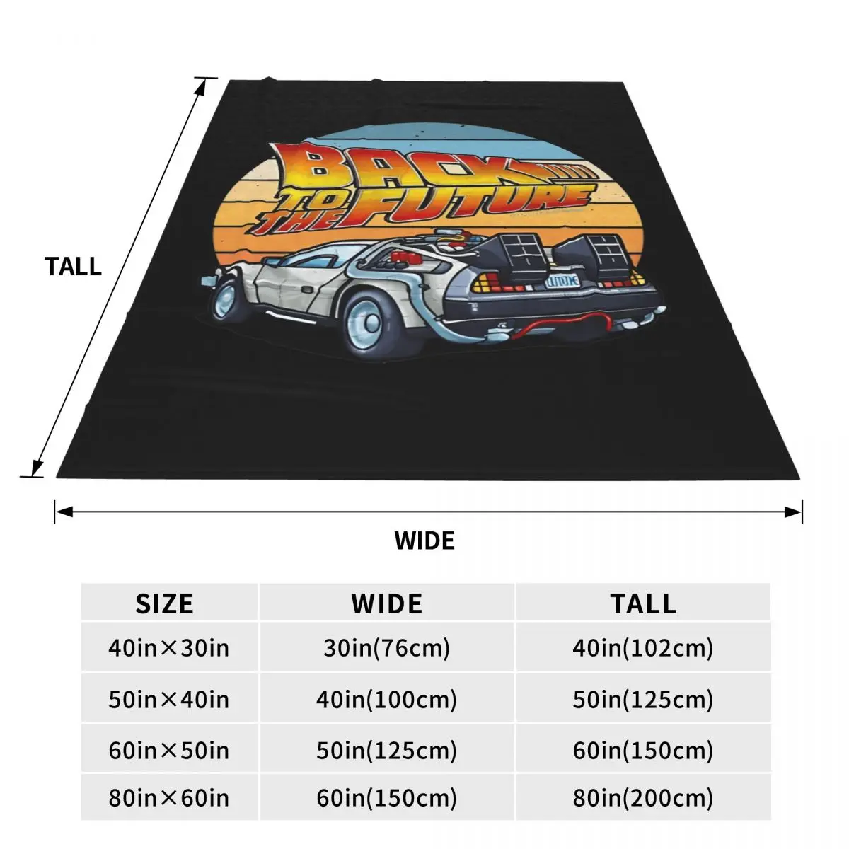 Back To The Future Blanket Quality Warm Soft Bedding Throws Winter Airplane Travel Living Room Fluffy Bedspread