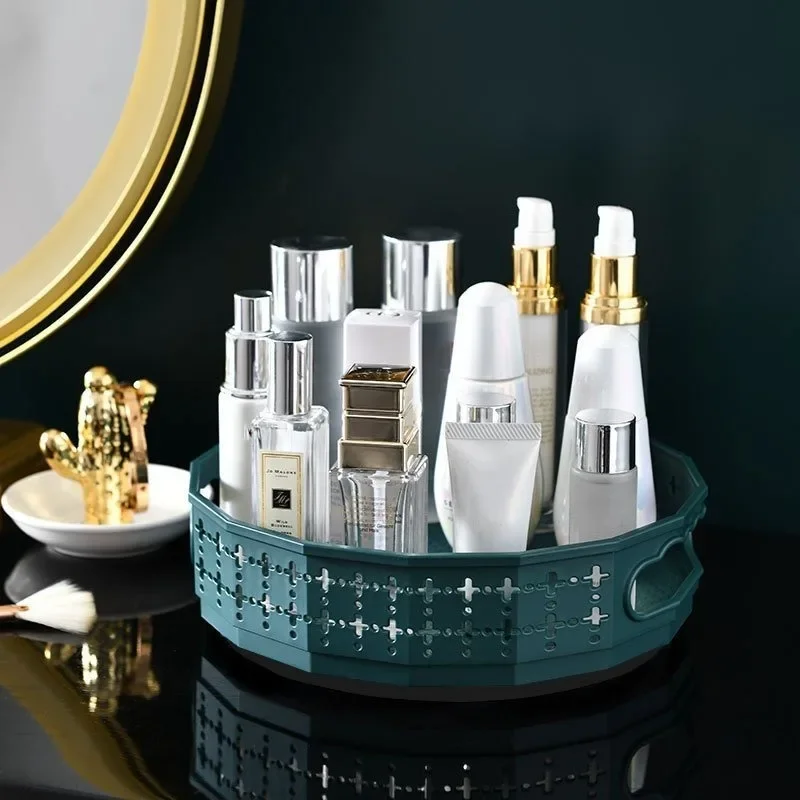 360° Rotating Storage Rack, Kitchen Edibles Oil Seasoning Bottle Storage Tray, Fruit And Vegetable Holder Tray