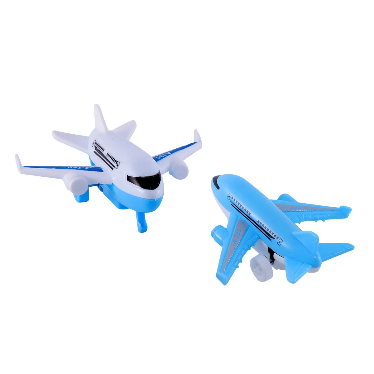 

12Pcs Passenger Airplane Plastic Pull Back Drive Simulation Kids Gift Educational Fun Cartoon Plane Set Kids Airplane Toy
