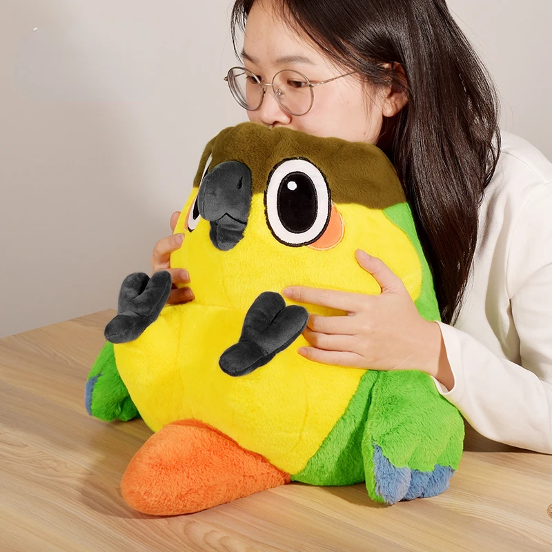 25-55cm Parrot Plush Toys Cartoon Animal Soft Stuffed Appease Doll Sleep Pillow Cushion for Kids Girlfriend Birthday Gifts