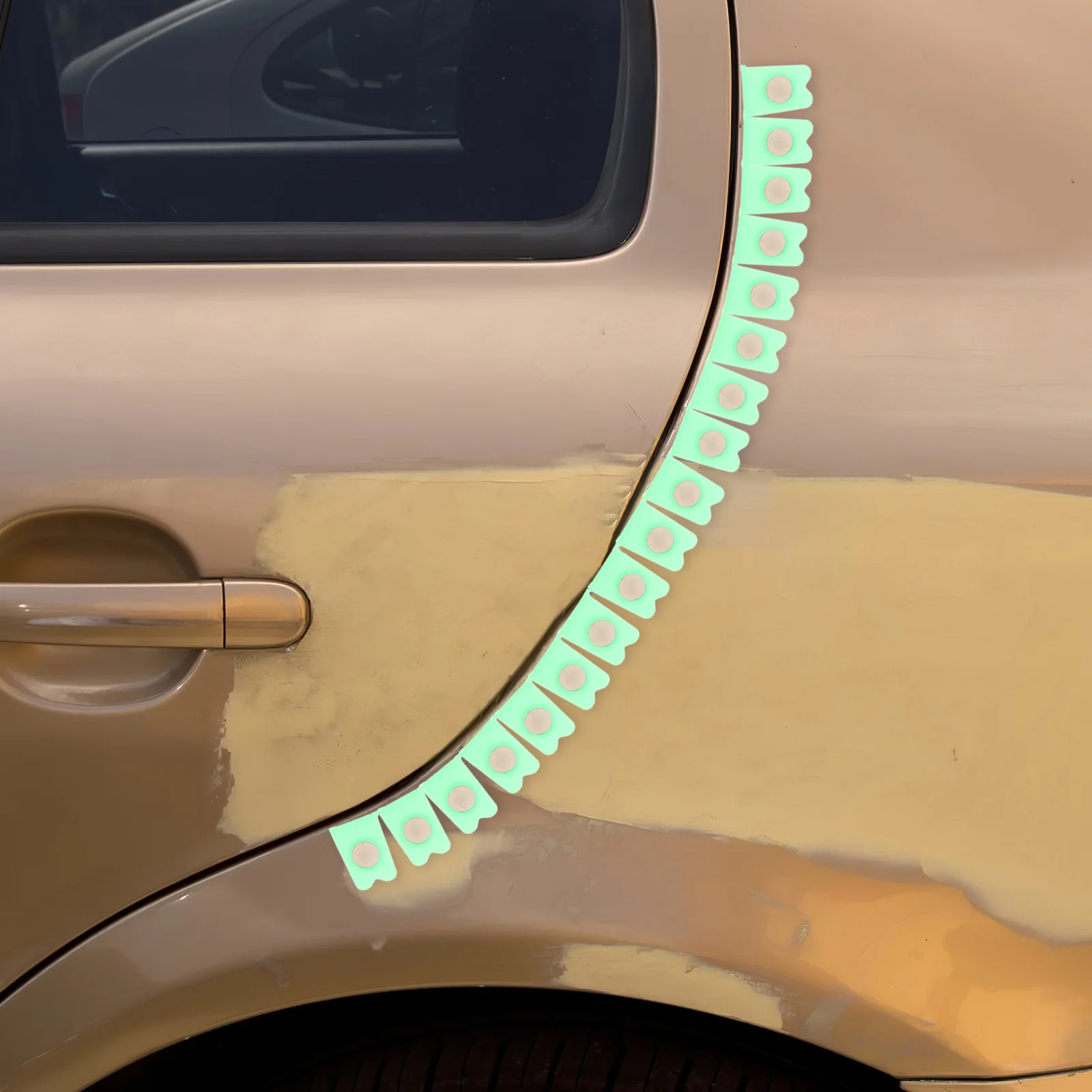 

Magnetic Paint Protection Strip For Car Body Repair Durable Plastic Grinding Edges Shielding Paint Tool