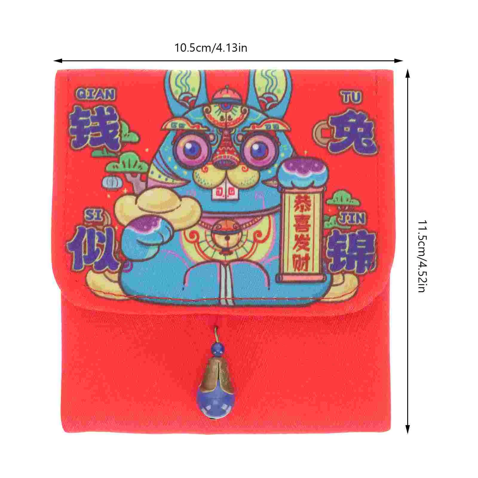 2 Pcs 2023 Year Rabbit Red Packets Spring Festival Decorate Creative Ceremony Gift Cards Party Zodiac Envelope