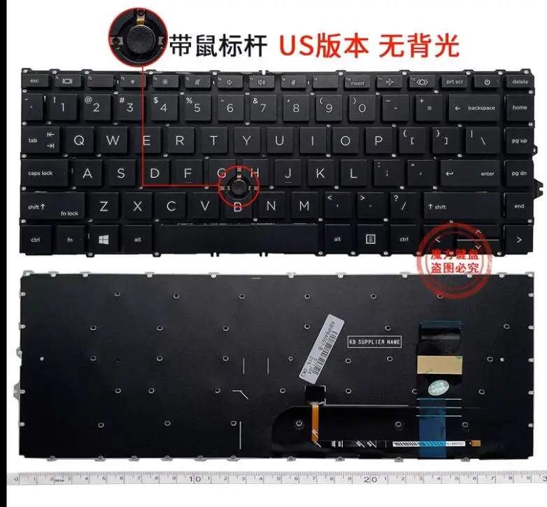 

New For HP EliteBook 840 G7 845 G7 840 G8 845 G8 840 G9 Zbook firefly 14 G7 G8 Keyboard US Pointer No backlit