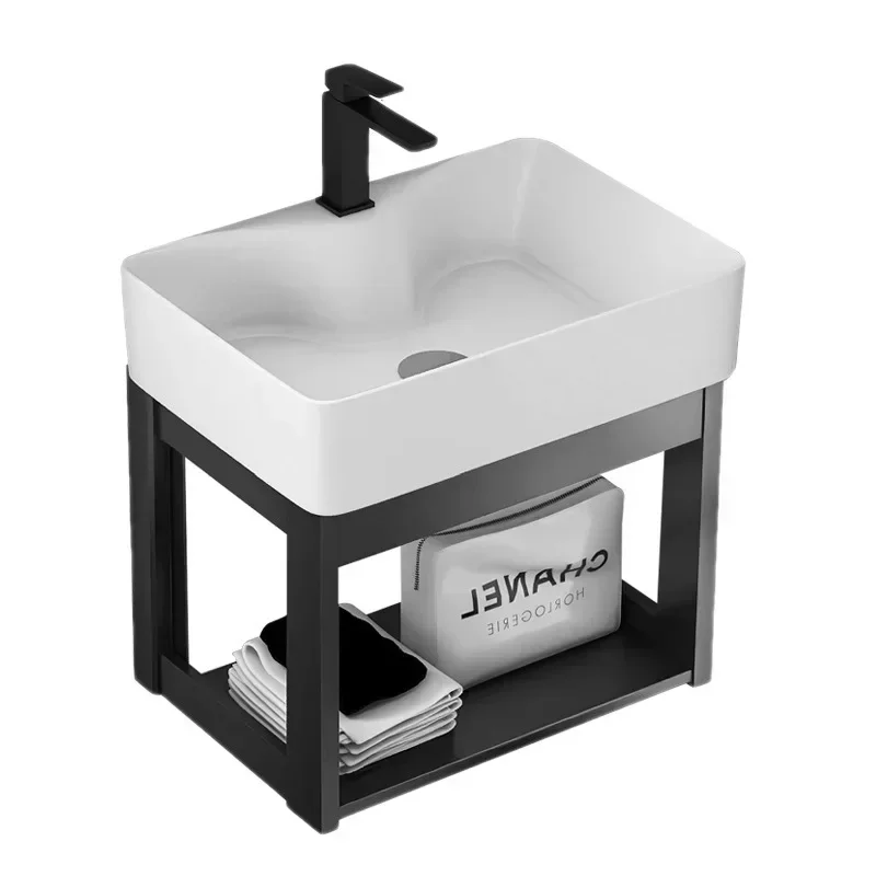 

Простая настенная керамическая мойка для небольшой квартиры, алюминиевый кронштейн для мытья стола, умывальник для балкона