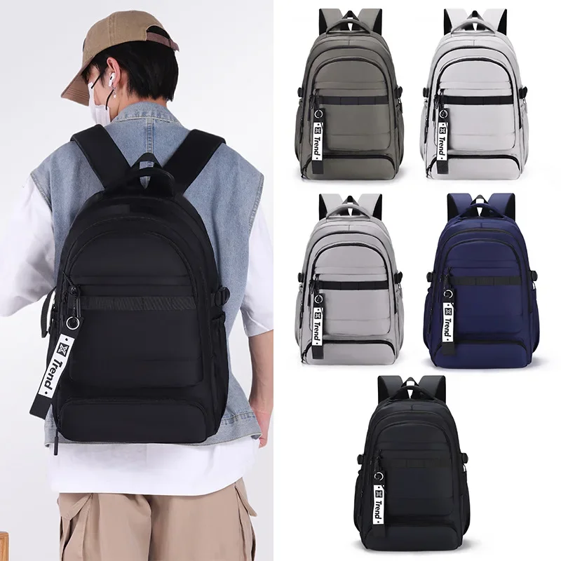 

Мужской рюкзак для ноутбука, легкий, из водонепроницаемой ткани Оксфорд, повседневный, для путешествий, работы, учебы, колледжа, активного отдыха, спорта и поездок на работу