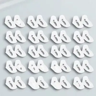 

100Pcs Clear PVC Baby Feet Molds for Infant Socks and Toddler Shoes Display Stands Shape Retention Shoe Trees Gift Idea