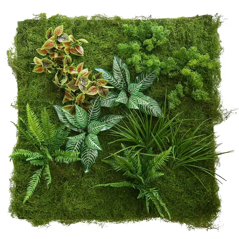 Simulation Green Leaves and Grass Foliages Artificial Wall IVY Hedge Plant with Fence Wall Grass Wall 2