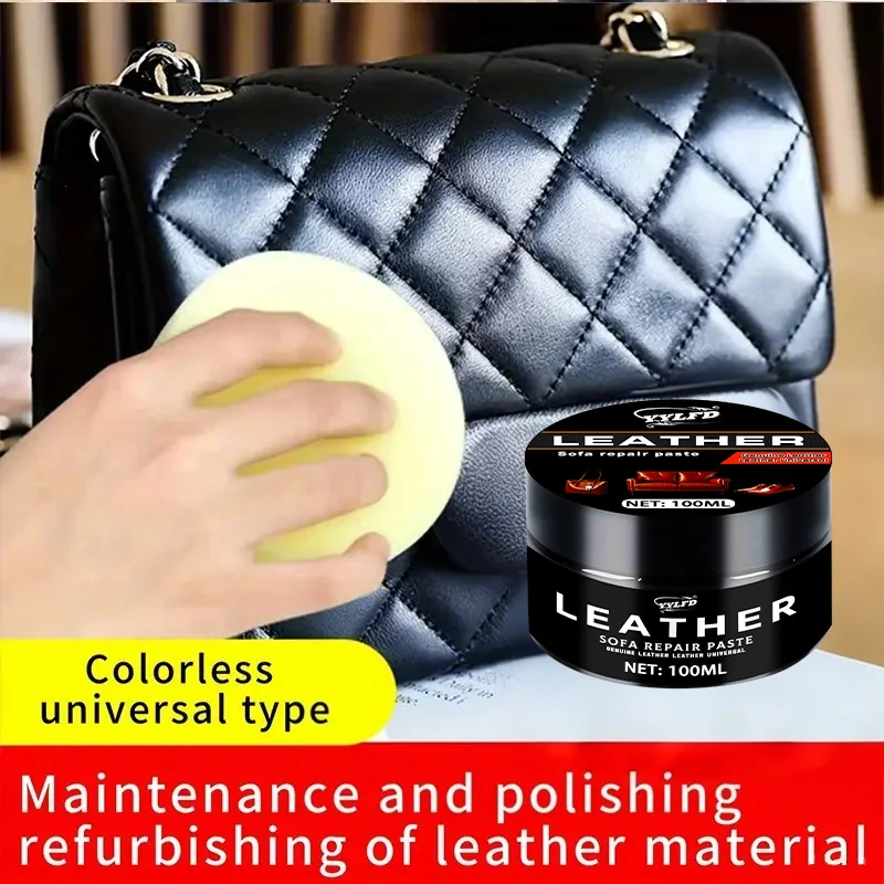 

Полировка кожи: используется для восстановления цвета товаров, автокресел, диванов, курток и обуви, хорошо подходит для ухода за кожаными сумками.