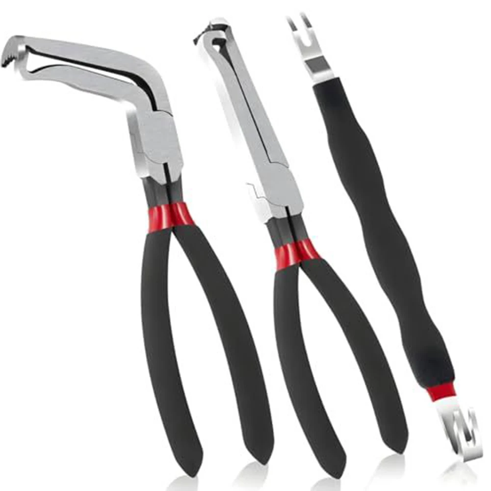 3Pcs Electrical Disconnect Pliers 60 Degree Connector Separator Wiring Automotive Hose Removal Disassembly Automotive Tools
