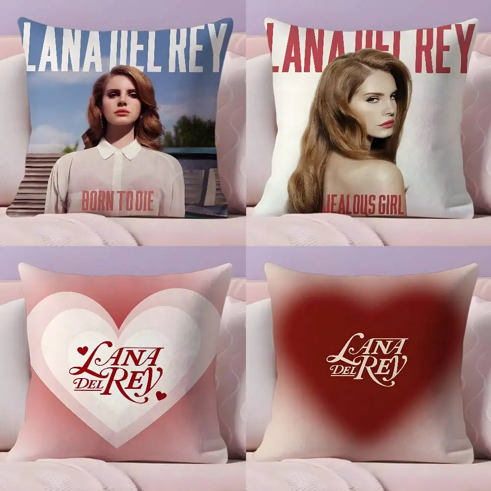 

Hot Singer L-Lana D-Del R-Rey Pillow Case Pillowcase Ultra Soft Skin Friendly Fabric Cloud Like Comfort & Concealed Zipper