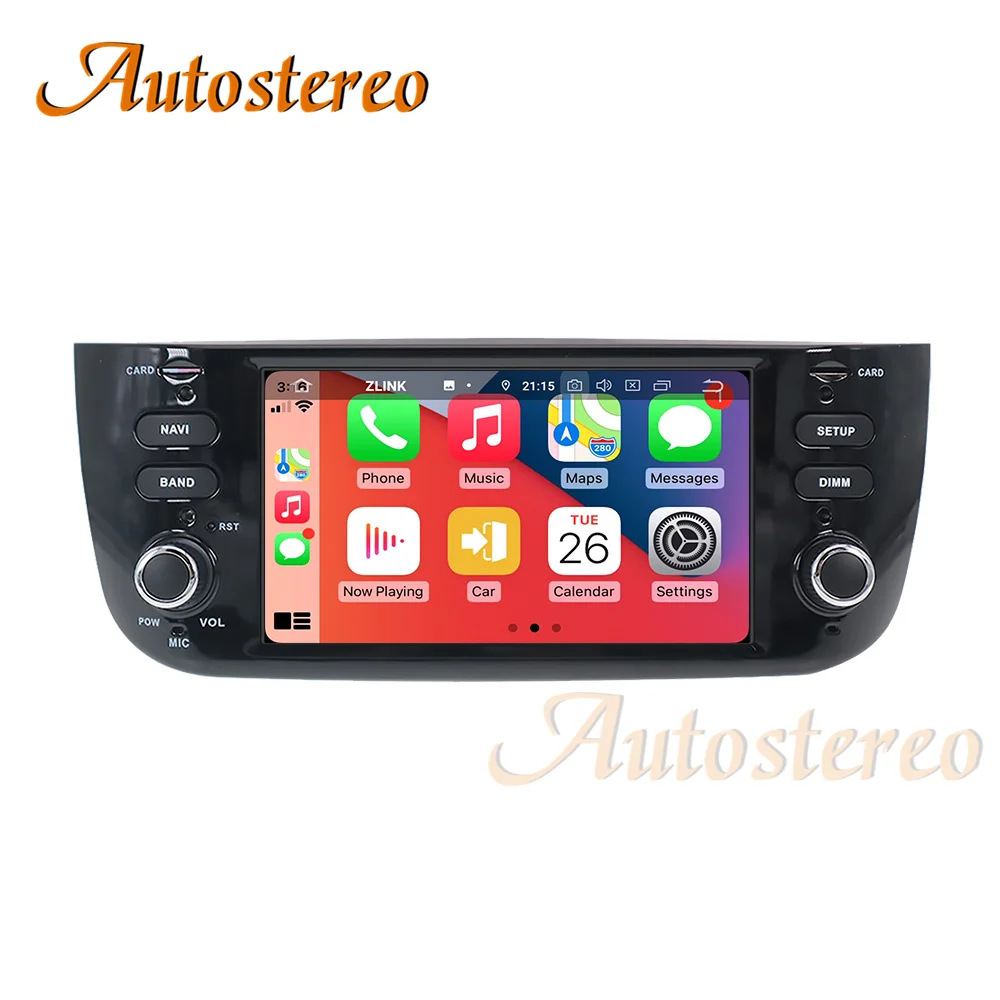 Carplay For Fiat/Linea/Punto EVO 2009-2016 Android 13 Car DVD Player GPS Navigation Stereo Car Radio Tape Recorder Multimedia