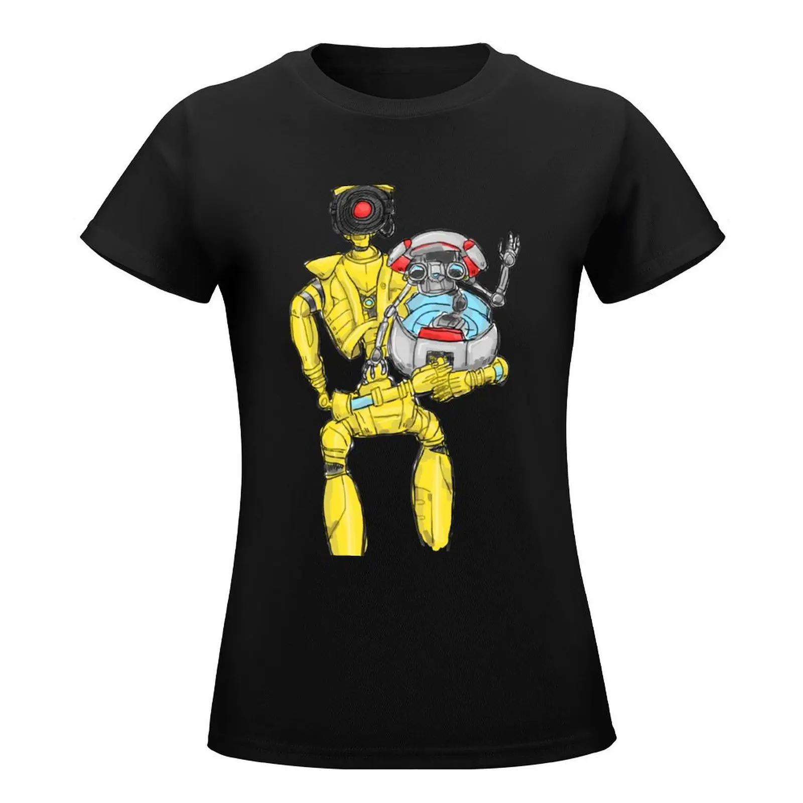 loader bot & gortys T-Shirt tees female Female clothing korean fashion t-shirts for Women cotton