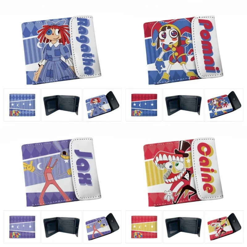 The Amazing Digital Circus Cartoon Print Pomni Jax Kawaii Geldbörsen, Mehrzweck-Geldbörse, Geburtstagsgeschenke