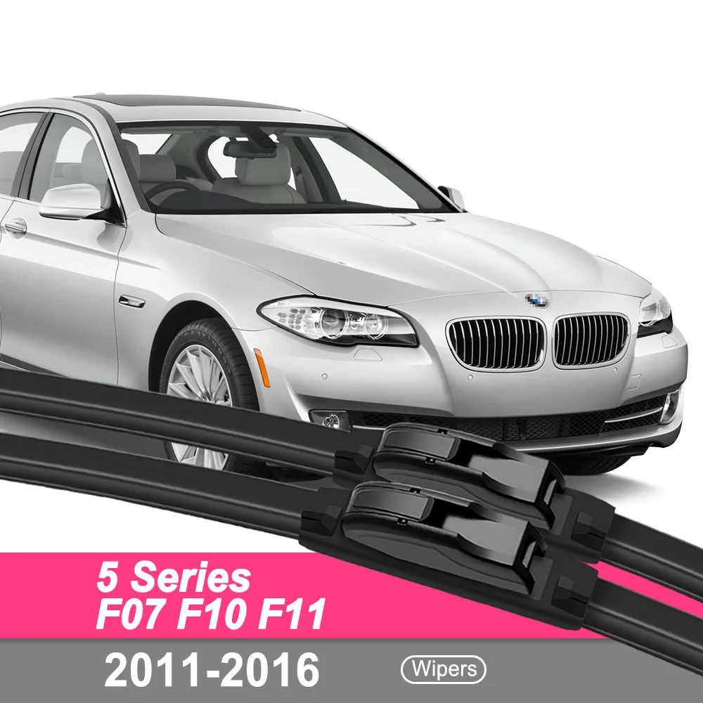 

For BMW 5 Series F07 F10 F11 Front Wiper Blades 2011-2016 Windscreen Windshield Window Brushes Accessories 2012 2013 2014 2015