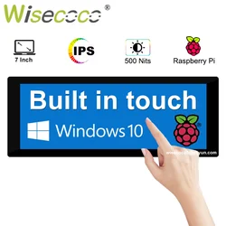 7 Inch 1280x480 Ultra Wide HD Touchscreen IPS 500 Nits High Brightness Panel Raspberry pi Win 10 11 Secondary Display