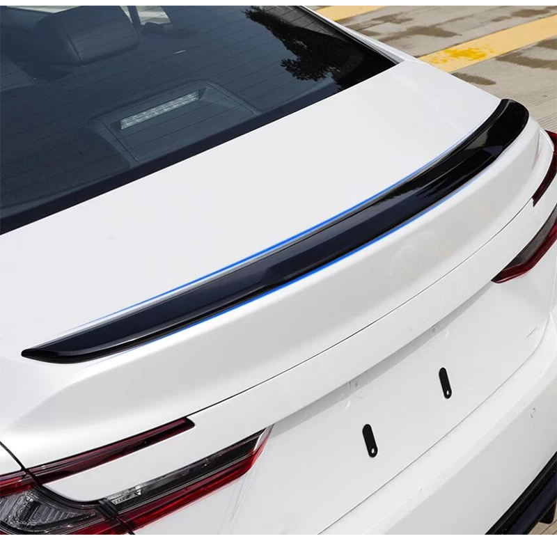 Car Accessories Fit For Toyota Camry Sedan 2025 2026 9th ABS Glossy black carbon fibre Rear Door Tail Trunk Spoiler Wing Lip