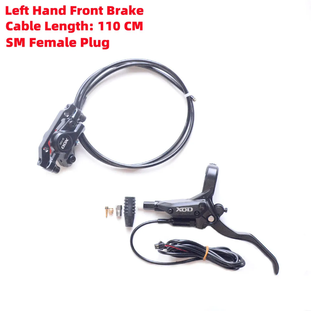 Xod E-bike Brake SM Female Plug Cut Off Power Brakes Pipe Oil Length 1100mm Front /2100mm Rear For Electric bicycle Scooter