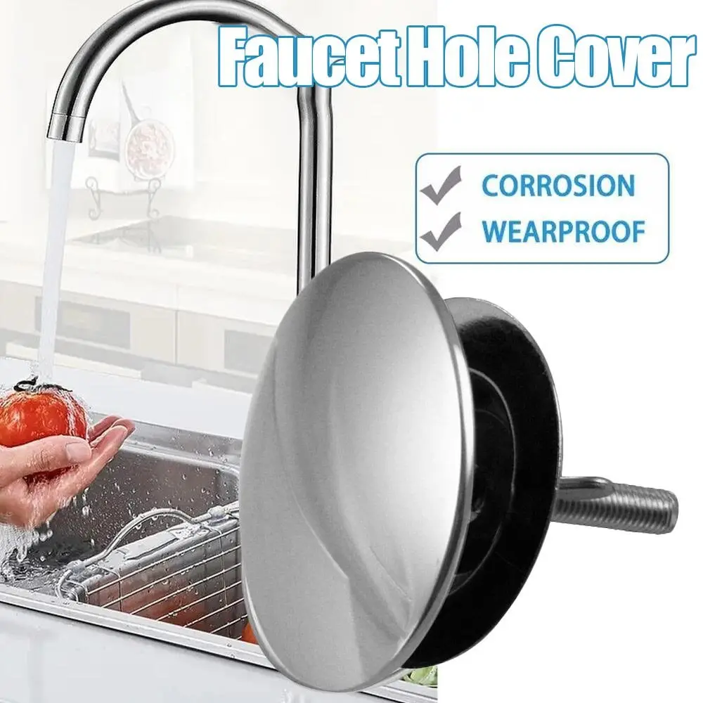 

Leakage Prevention kitchen counter Matte black Sink Hole Cap Plugs Sink Stopper Faucet Hole Cover