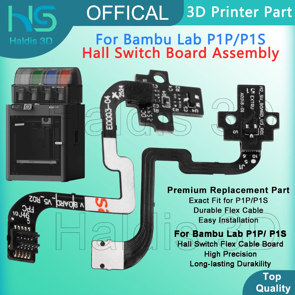 

Для Bambu Lab P1P P1S плата переключателя Холла, часть датчика нити экструдера для Bambulab P1 Series, сменные аксессуары для 3D-принтера