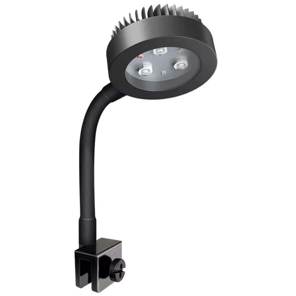 Adjustable Zoom Mini Clip-on Aquarium Lamp 360 Degree Rotation Timing Dimming Fish Tank Clip Lamp Waterproof USB