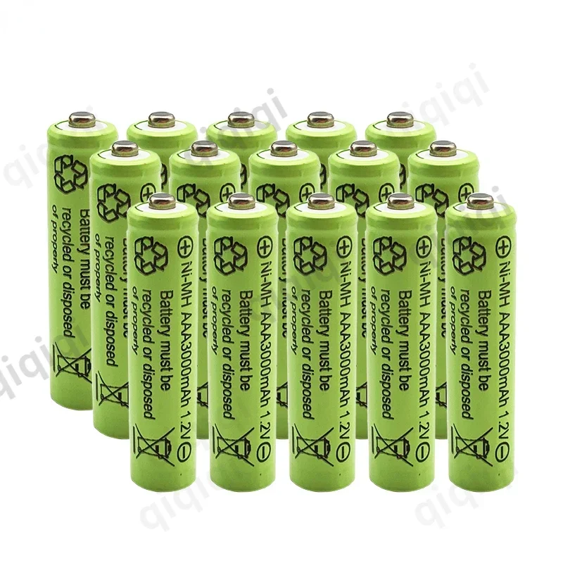 100% Original AAA 3000mAh 1.2V Quality Rechargeable Battery AAA 3000mAh Ni-MH Rechargeable 1.2V Battery