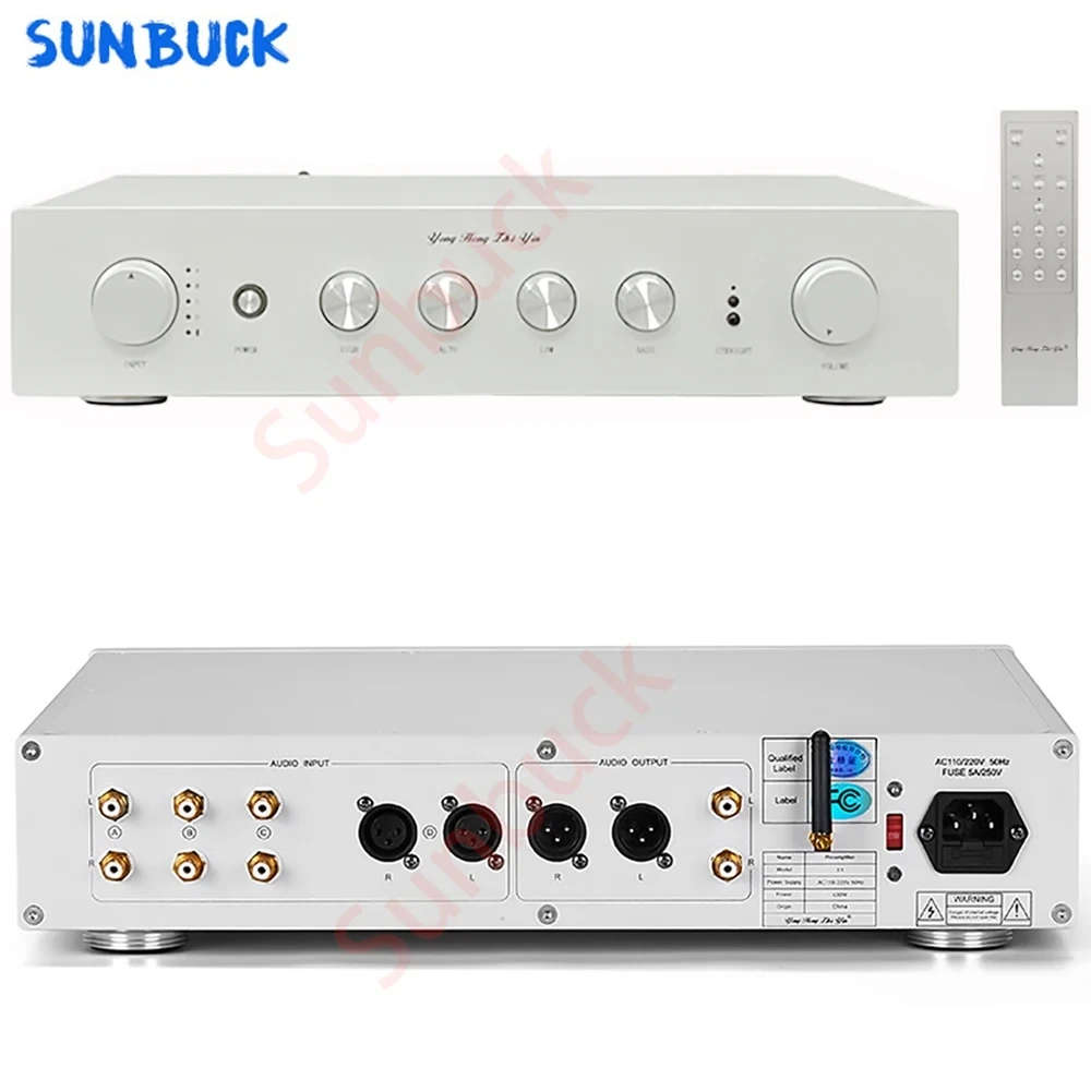 

Sunbuck Remote control Bluetooth Vacuum Tube Preamp XLR fully balanced hifi fidelity class A Vacuum Tube Preamplifier Amplifier