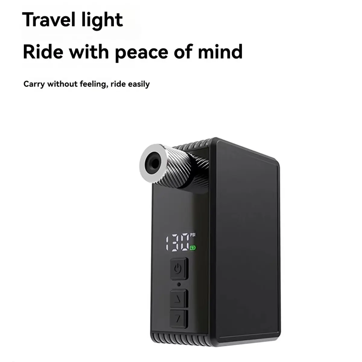 ミニ電動自動エアポンプポータブルデジタルインフレーター - ロードバイクシュレーダープレスタタイヤ 130PSI 800mAh