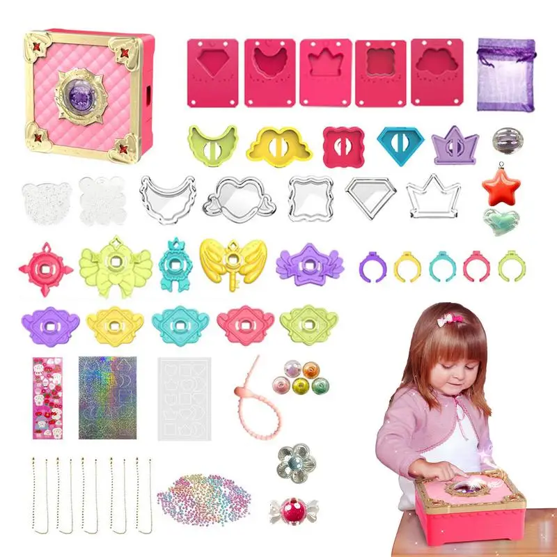 Girls Jewelry Set Jewelry Craft Kits Bracelet Kits Arts And Crafts Girl Toys 146 Pcs Bracelet Making Kit Jewelry Making Set For