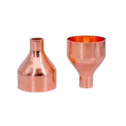 50mm 54mm To 25.4 28.6 32 35 38 42mm ID 99.9% Copper End Feed Solder Reducer Reducing Fitting Coupler For Air Condition