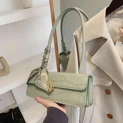 Bags for Women 2023 Spring Summer New Stone Pattern Shoulder Underarm Bag Elegant Fashion Texture PU Handbags Trend