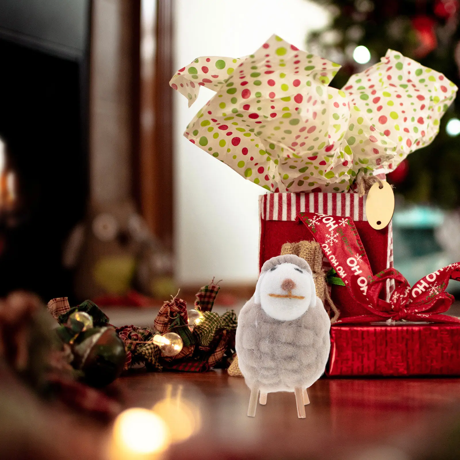 Sheep Ornament Tabletop Adornment Thoughtful Craftsmanship Modern Aesthetic Enhances Any Interior Space Living Room Bedroom