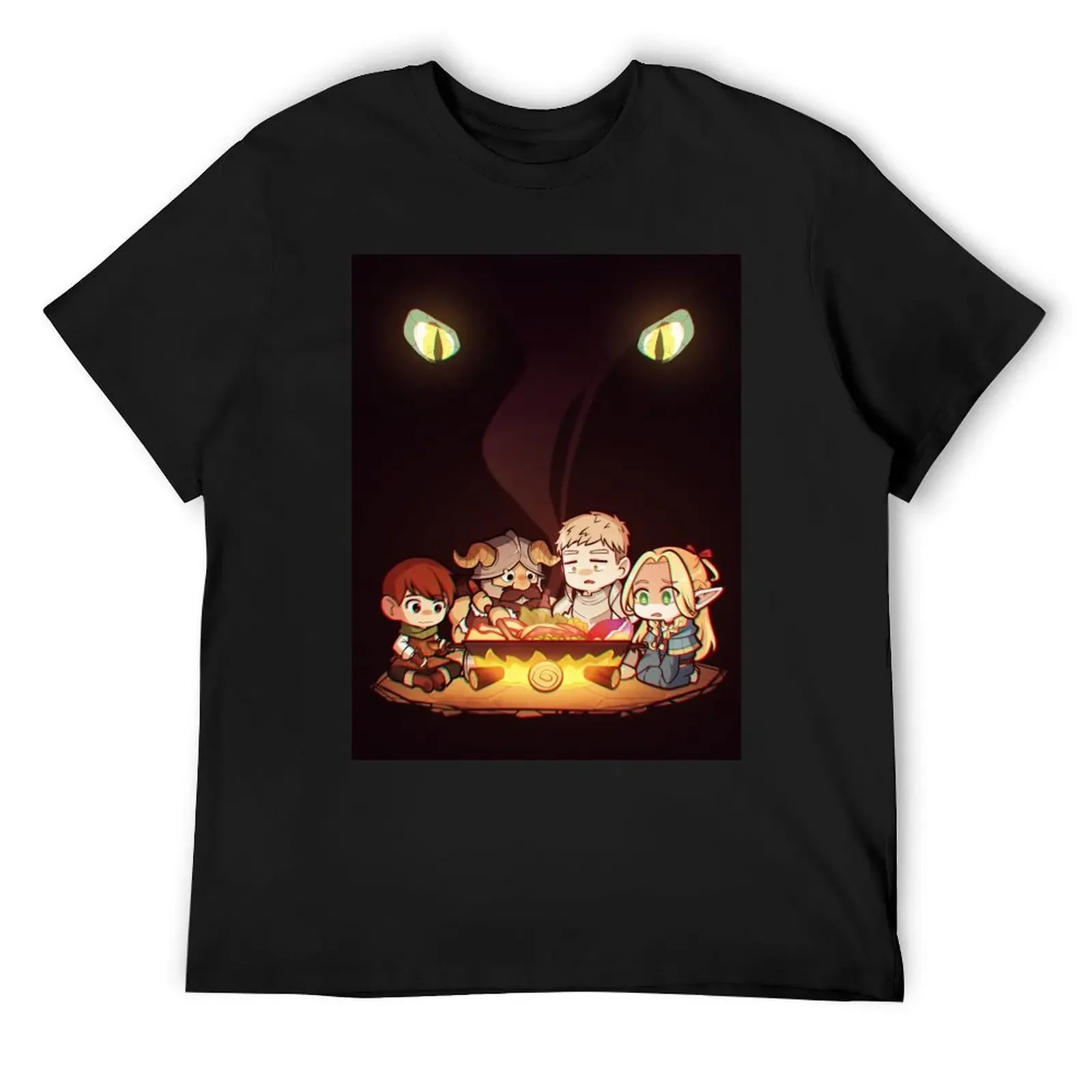 Dungeon Meshi- Campfire T-Shirt oversized t shirt graphics oversized t shirt men