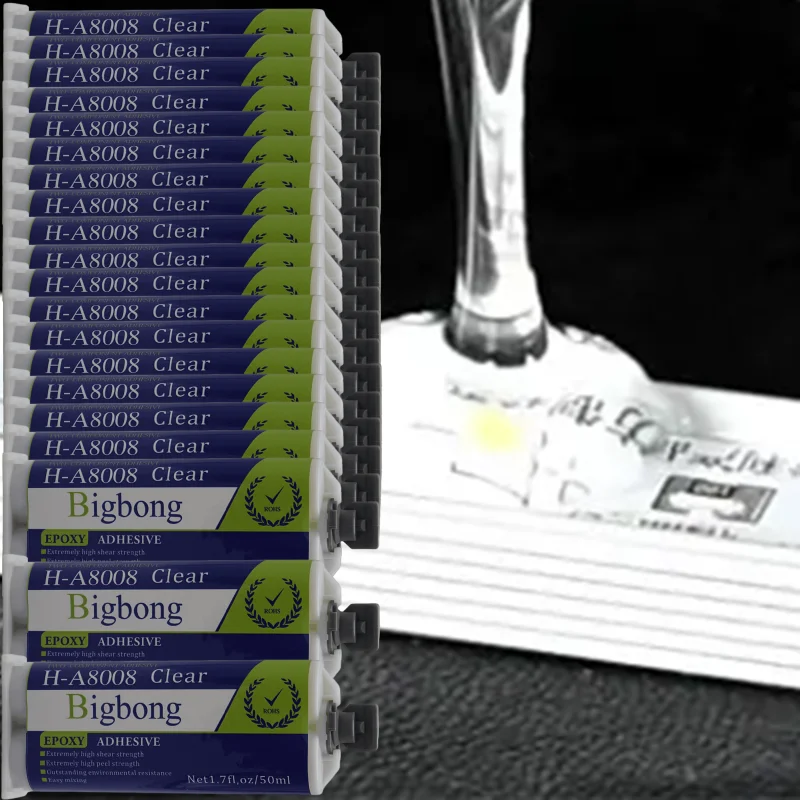 

20pcs Epoxy Resin Transparent AB Glues 50ml Adhesive 1:1 Two-Component Structural Adhesives Set for 50ml 1:1 Caulking Guns Tools