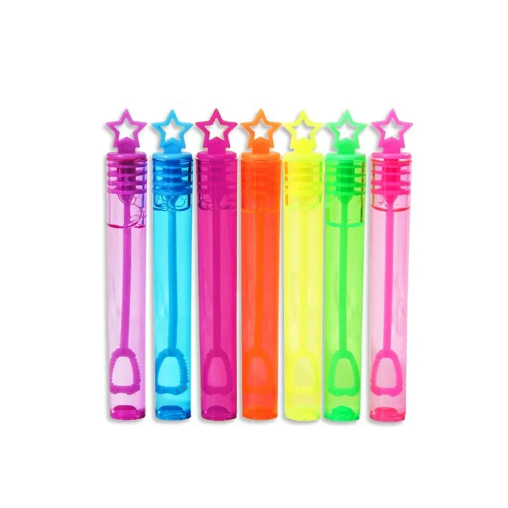 24x Party Birthday Empty Wand Tube DIY Bubble Soap Bottles for Children Kids Toy Holiday Wedding Party Decor