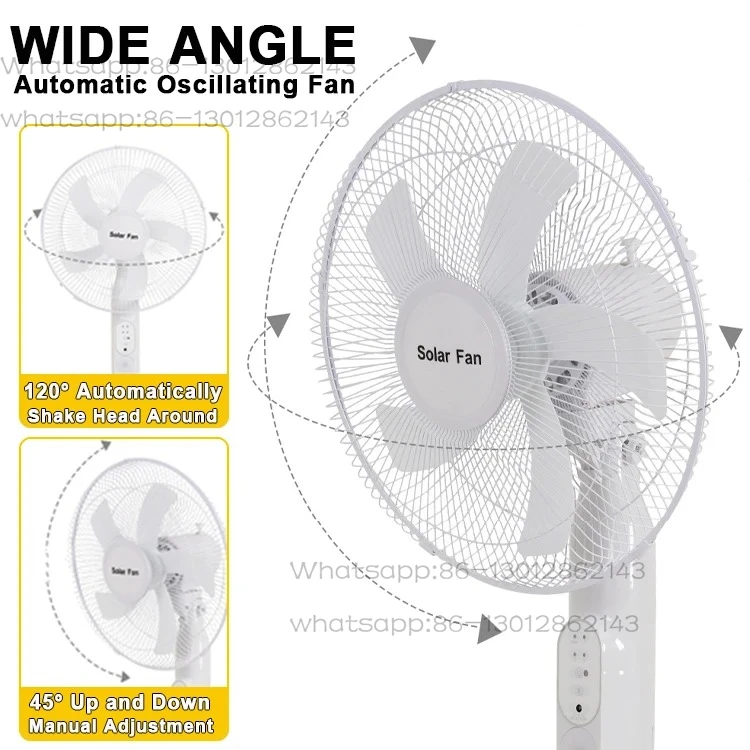 

Работа переменного и постоянного тока, 3 передачи, 12 дюймов, 3 лопасти, перезаряжаемые домашние солнечные вентиляторы, перезаряжаемый электрический вентилятор с 16-дюймовой солнечной панелью