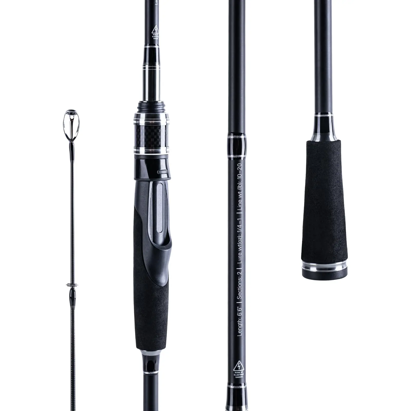 Goture 1.98m 2.1m 2.4m Spinning & Casting Fishing Rod 24T Carbon Fiber Portable Travel Fishing Pole Boat Fishing Pole