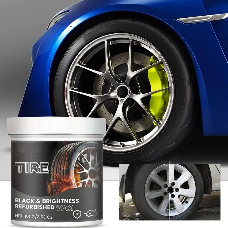 Car Tire Shine Coating Auto Tire Polishing Shine Cream Rust-Proof Formula Tire Retreader For SUVs Sedans RVs Small Cars Trucks