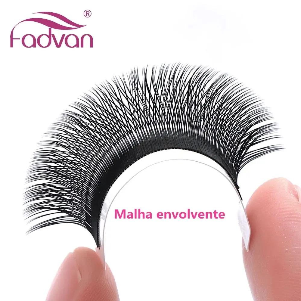 FADVAN YY Shape Lashes 2D 0.07 Faux Mink C/D/8-14mm Natural Soft Brazilian Eyelash Premade Volume Fan Lashes Extension