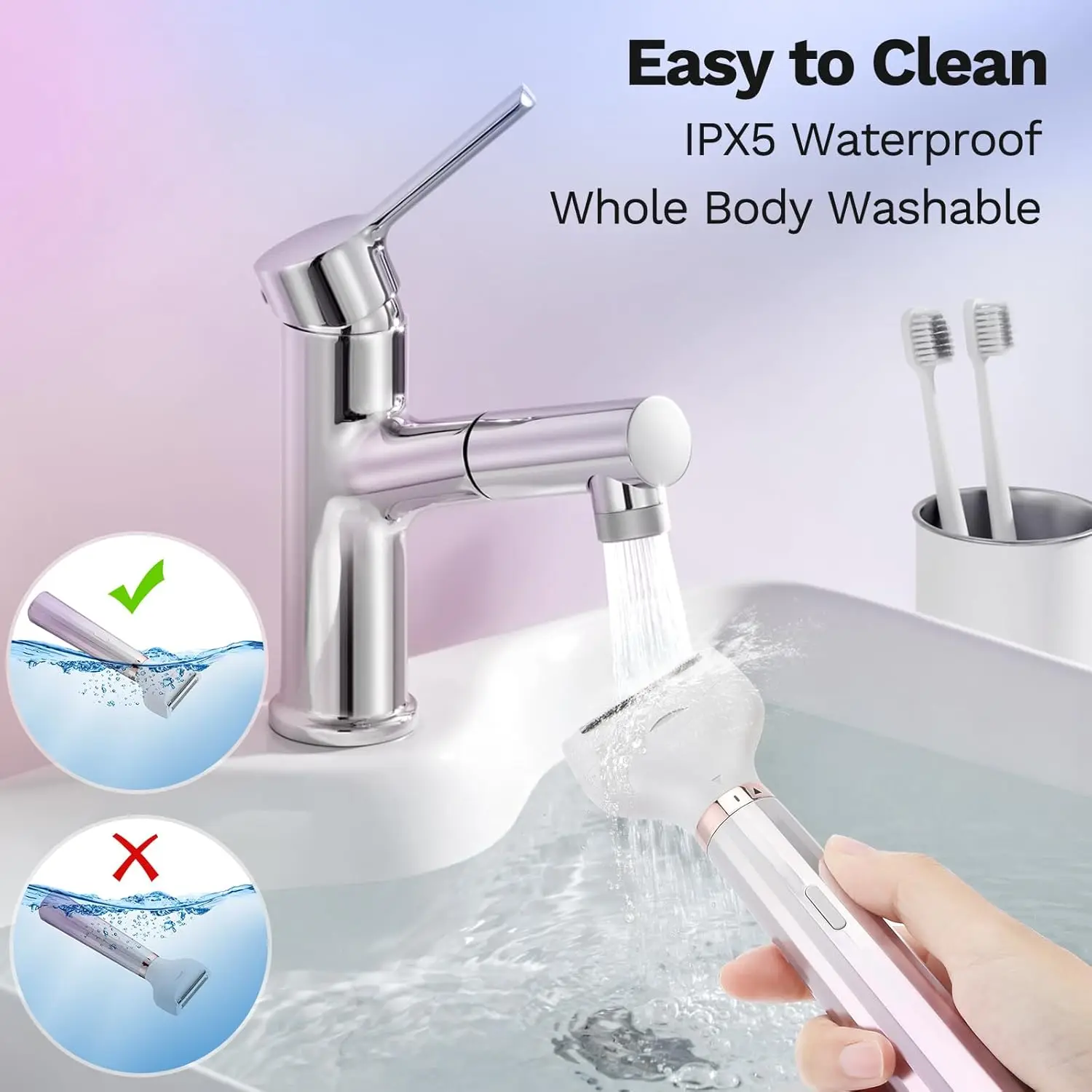 ماكينة حلاقة كهربائية للنساء 5 في 1 ماكينة حلاقة كهربائية قابلة لإعادة الشحن للسيدات مقاومة للماء ومحمولة وصديقة للبشرة ماكينة تشذيب الشعر غير المؤلمة