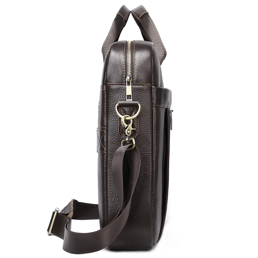 WESTAL 17 \'\'borsa per Laptop per uomo cartelle borse in vera pelle borse per documenti a4 borsa da lavoro per uomo borse da uomo in pelle 5013