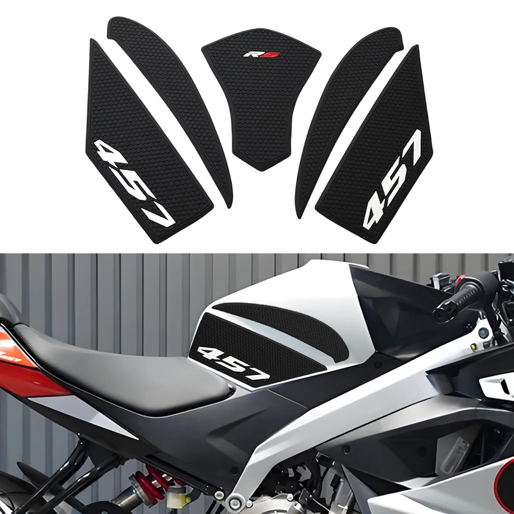 For Aprilia RS457 RS 457 2024 2025 Motorcycle Tank Traction Pad Side Gas Knee Grip Protective Sticker Protector