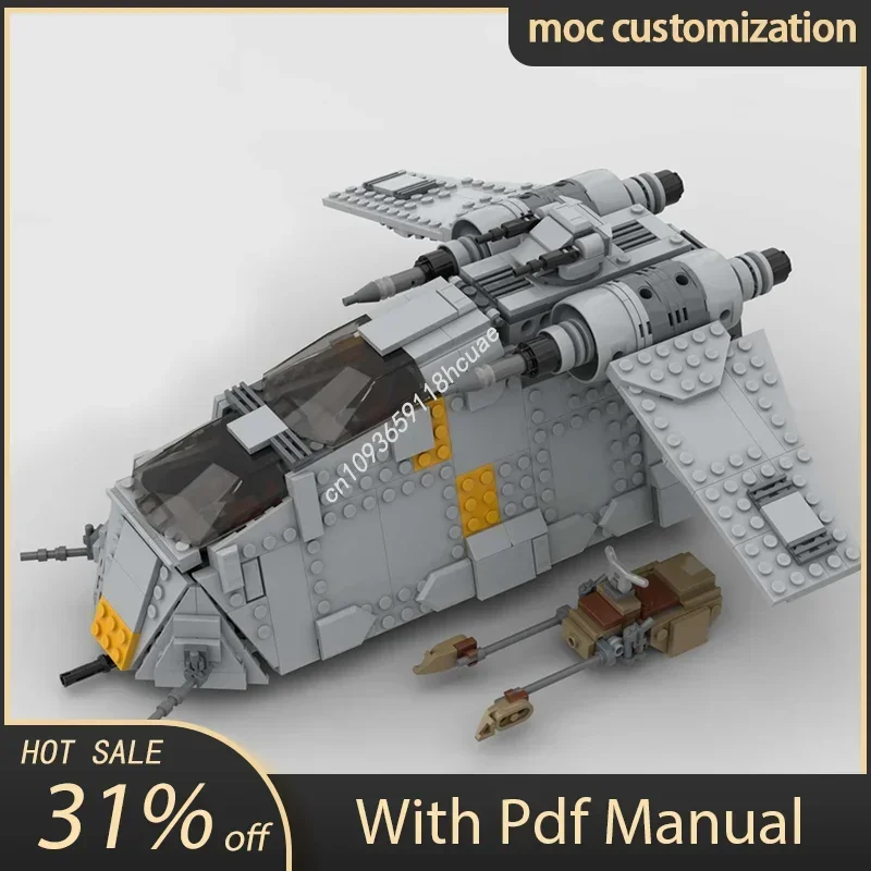 840 قطعة ستار معركة الإمبراطوري LAAT حربية نموذج Moc اللبنات الطوب لتقوم بها بنفسك الجمعية الإبداعية ألعاب تعليمية طفل هدية #2